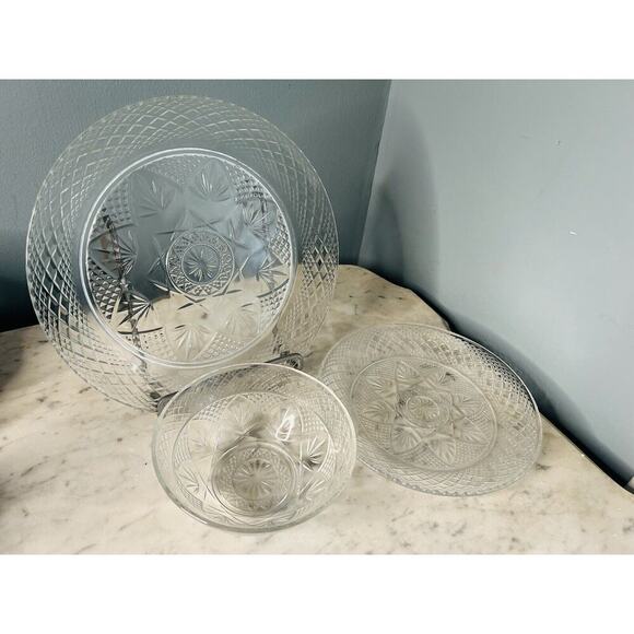 New Cristal D'Arques Durand Vintage Set (1) Dinner (1) Lunch Plate (1) Bowl - Picture 14 of 16